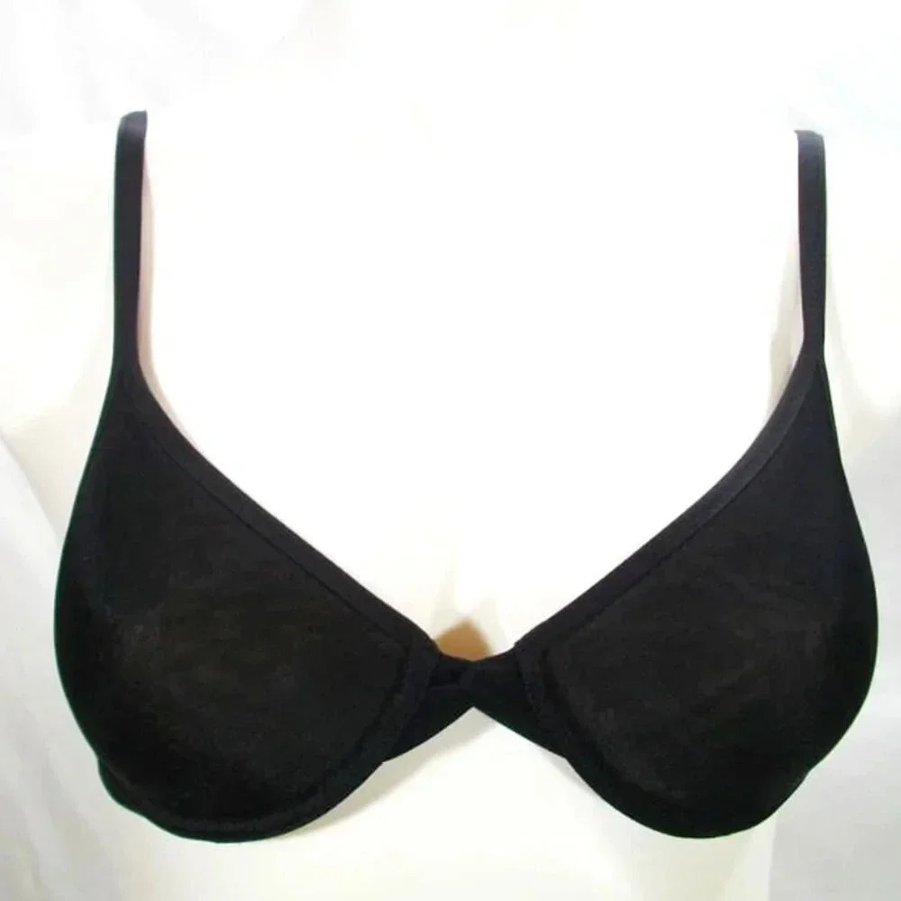 32A On Gossamer 'Sheer Bliss' Underwire Spacer T-Shirt UW Bra‎ Black NWT